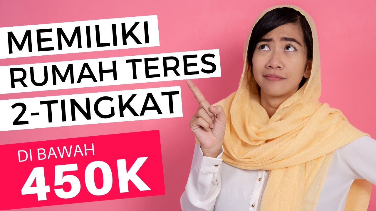 a malay lady is pointing up to a question